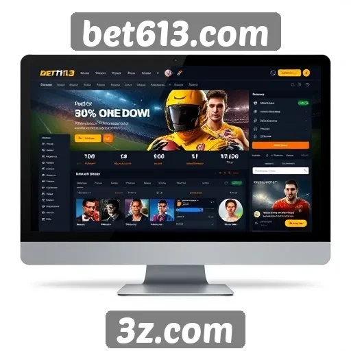 Interface do usuário do site bet613.com é intuitiva